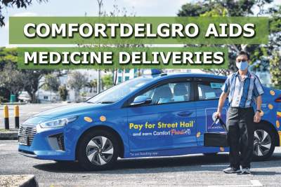 ComfortDelGro taxi drivers aid in delivery of medical supplies to homes