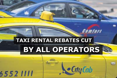 All taxi operators cut taxi rental rebates for June