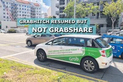 GrabHitch resumed but GrabShare remains suspended