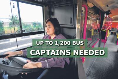 Public bus operators looking to hire 1,200 bus captains