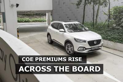 COE premiums rise across all categories in the first bidding session since April