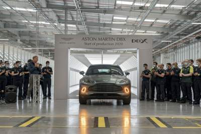 First production Aston Martin DBX rolls off St. Athan line