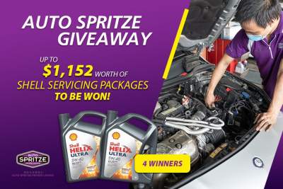 Auto Spritze Giveaway - Servicing packages worth up to $288 each to be won!