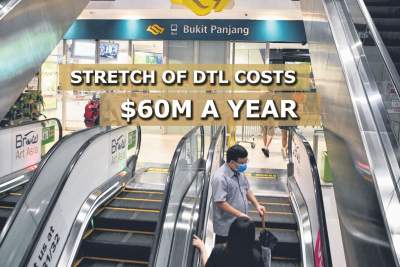 Bukit Panjang stretch of DTL costs $60m in subsidies a year