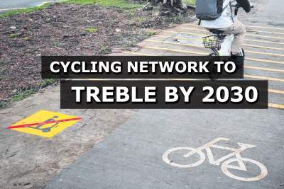 Singapore's cycling network to treble by 2030