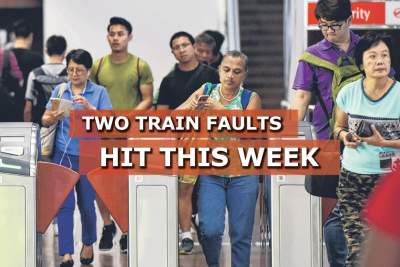 Train faults hit North-South and East-West MRT lines