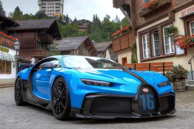 The Bugatti Chiron Pur Sport's European tour ends at Gstaad
