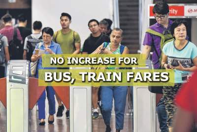 No increase in public transport fares this year