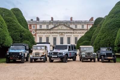 Ineos Grenadier prototype displayed at Hampton Court