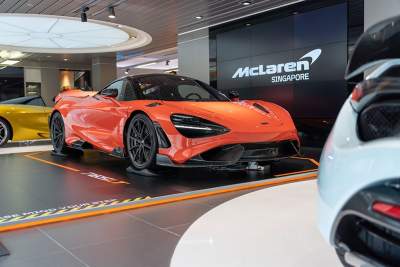 The new McLaren 765LT officially introduced in Singapore