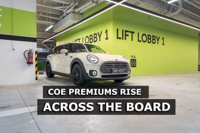 COE premiums rise across all categories for the third consecutive bidding round