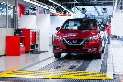 Nissan manufactures the 500,000th Leaf