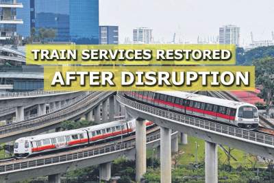 Train services restored after disruption due to power fault