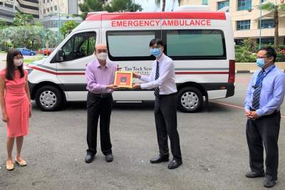 Eurokars Group donates ambulance to Tan Tock Seng Hospital and NCID