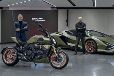 The Ducati Diavel 1260 Lamborghini, inspired by the Sian FKP 37