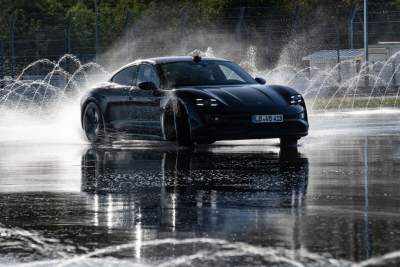 Porsche Taycan drifts into the Guinness World Records book