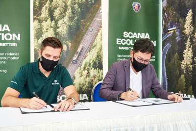 Wendy Transport renews Ecolution agreement with Scania Singapore