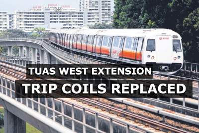 Circuit breaker trip coils along Tuas West Extension replaced