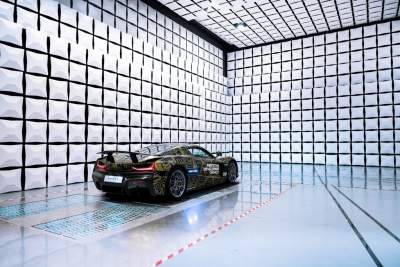 The Rimac C_Two undergoes electromagnetic compatibility testing