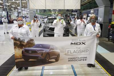 Production of the 2022 Acura MDX begins in Ohio