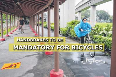 All bicycles on public paths will soon need handbrakes