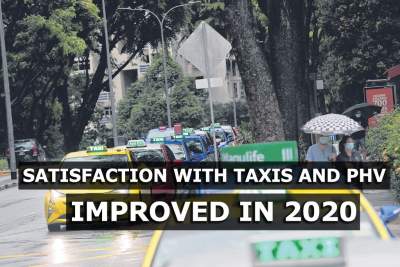 Satisfaction with taxis and private-hire vehicles improved last year