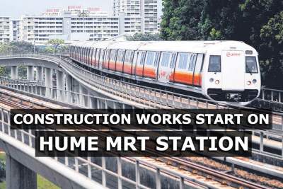 Construction works start on long-empty Hume MRT Station