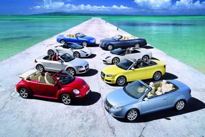 In the Summertime... the convertibles of the Volkswagen Corporation