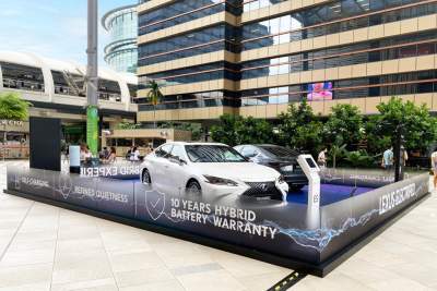 The Lexus Hybrid showcase at PLQ Plaza