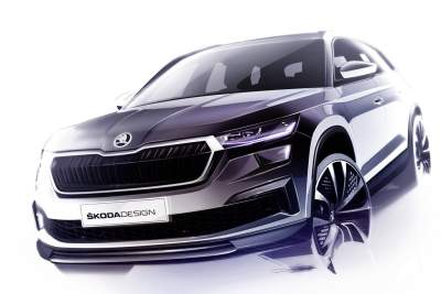 Skoda shows the first glimpse of the new Kodiaq with design sketches