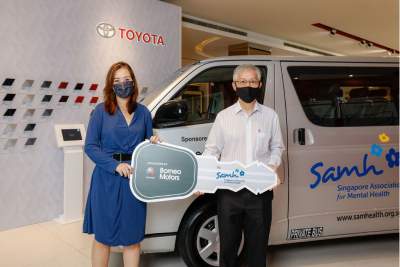 Singapore Association for Mental Health gets a new Hiace from Borneo Motors