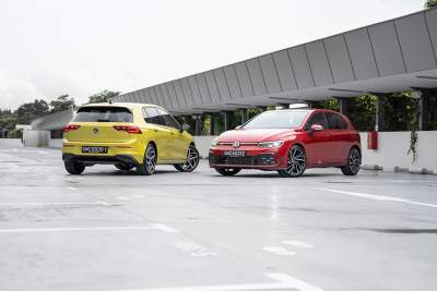 The all new eighth generation Volkswagen Golf launched in Singapore, together with the new Golf GTI