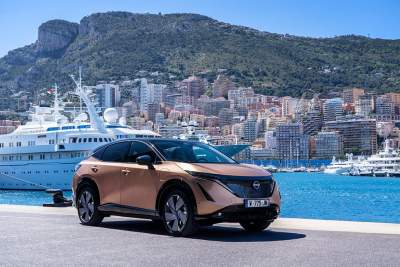 All-electric Nissan Ariya takes to the famous Monaco street circuit for its public driving debut