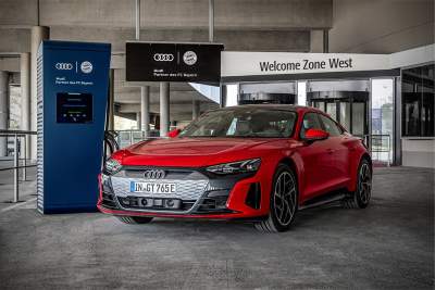 Audi electrifies FC Bayern with charging stations and e-cars