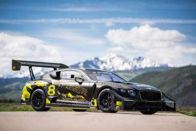 The Bentley Continental GT3 Pikes Peak races to the clouds