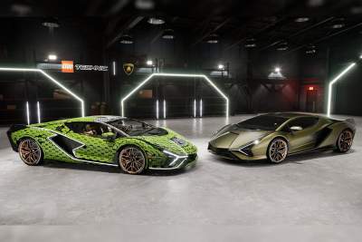 The ultimate toy: Lamborghini partners with Lego to produce full scale Lamborghini Sian replica