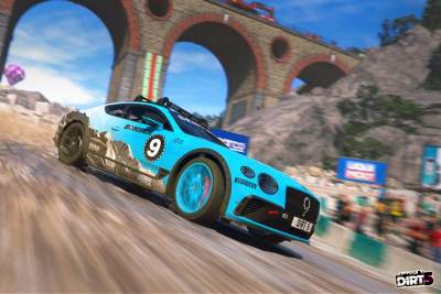 Race the Bentley Continental GT Ice Race Car in Dirt 5