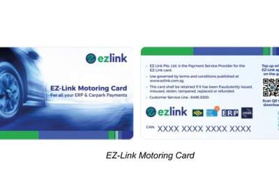 The latest  EZ-link card can be used to pay for ERP and comes with many other benefits