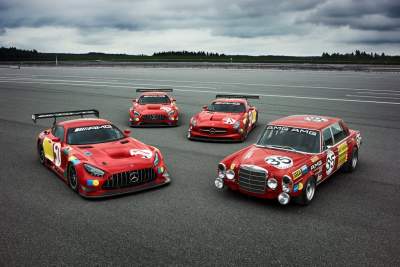 Mercedes-AMG pays homage to the Red Pig with three ready-to-race cars