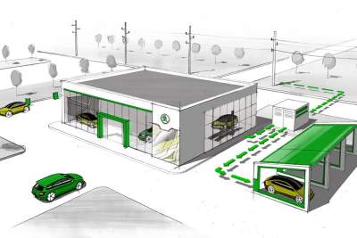 Skoda uses second-life batteries to power its showrooms