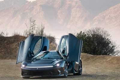 Pininfarina Battista makes dynamic debut in California
