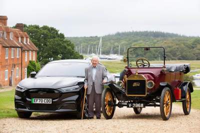 Ford puts a 101-year old in a Mustang Mach-E