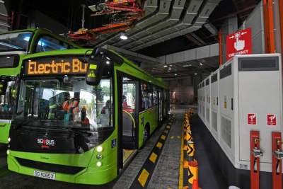 Our latest electric buses get tram-style pantograph charging