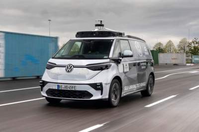 Volkswagen autonomous ID. Buzz undergoing testing