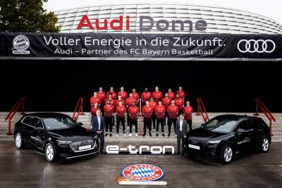 Audi electrifies the FC Bayern basketball team