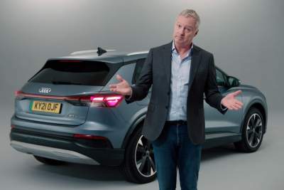 Audi U.K. busts electric vehicle myths with Rory Bremner