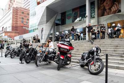 Harley-Davidson Singapore delivers charity in a Pan America