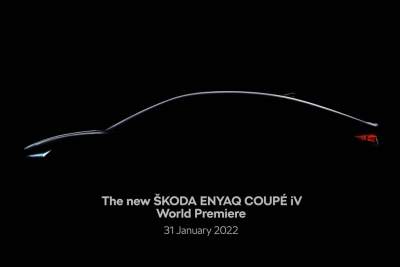 Skoda Enyaq Coupe set for 31 January 2022 reveal