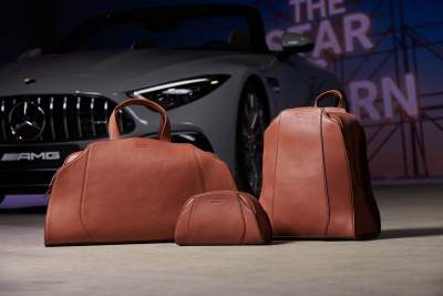 The latest luggage set from Santoni will fit perfectly into the boot of your Mercedes-AMG SL