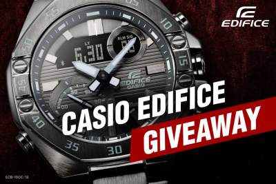 Casio is giving away one Edifice performance metal chronograph